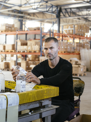 Worker of VIOME factory, Greece, 2018